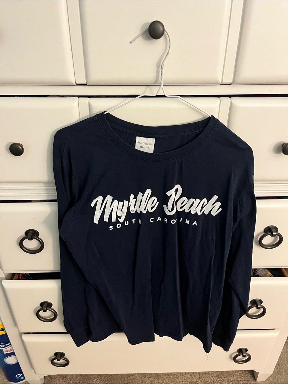 Southern Spirit Navy Myrtle Beach Long Sleeve Tee
